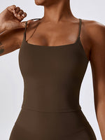 Load image into Gallery viewer, Square Neck Crisscross Back Tank Top

