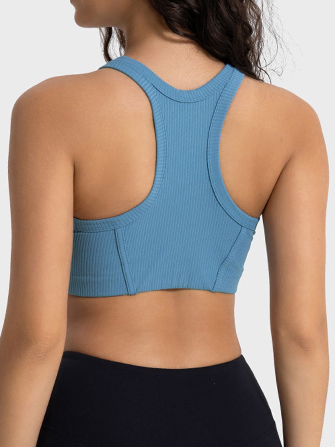 Ribbed Halter Crop Top