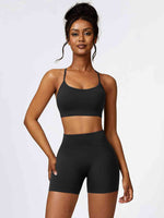 Load image into Gallery viewer, Sport Bra and Wide Waistband Shorts Set
