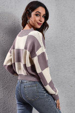 Load image into Gallery viewer, Round Neck Dropped Shoulder Sweater
