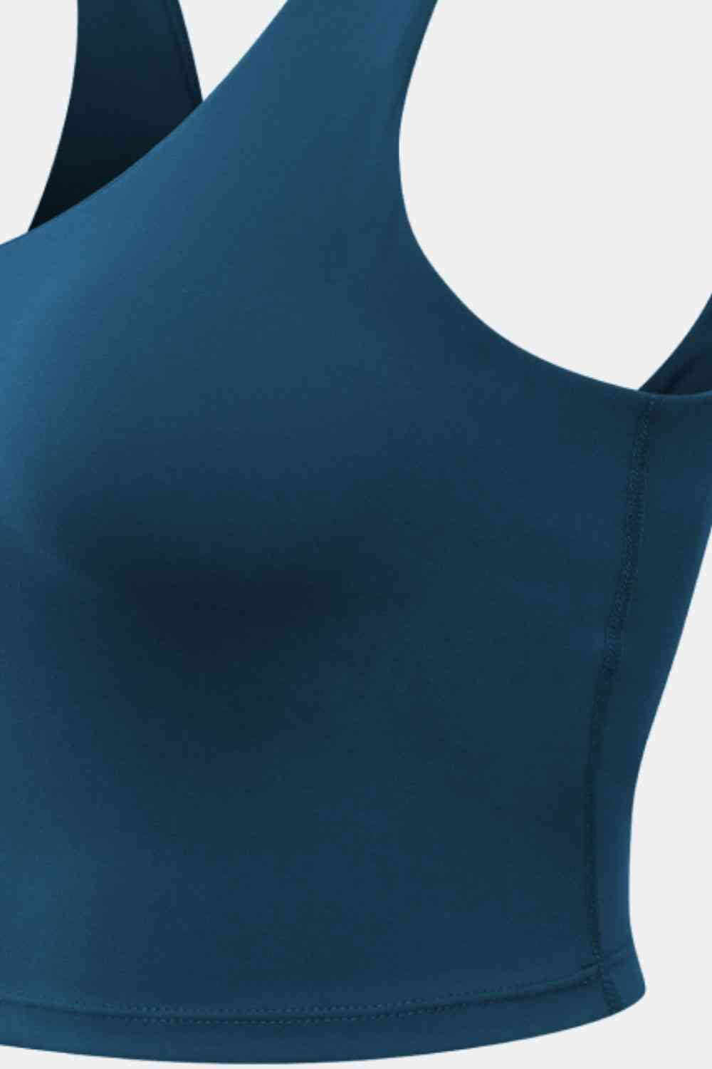 V-Neck Cropped Active Tank Top
