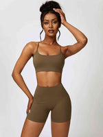 Load image into Gallery viewer, Sport Bra and Wide Waistband Shorts Set
