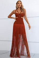 Load image into Gallery viewer, Cutout Fringe Dress
