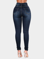 Load image into Gallery viewer, Full Size Button Fly Long Jeans Pants
