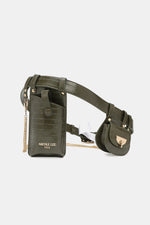 Load image into Gallery viewer, Croc-Effect Faux Leather Belt Bag
