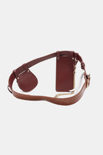 Load image into Gallery viewer, Croc-Effect Faux Leather Belt Bag

