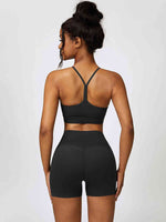 Load image into Gallery viewer, Sport Bra and Wide Waistband Shorts Set
