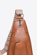 Load image into Gallery viewer, Structured Faux Leather Sling Shoulder Bag

