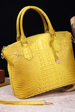Load image into Gallery viewer, Croc-Effect Structured PU Leather Handbag
