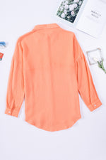 Load image into Gallery viewer, Textured Drop Shoulder Longline Shirt
