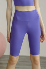Load image into Gallery viewer, High Waist Slim Fit Sports Shorts
