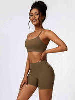 Load image into Gallery viewer, Sport Bra and Wide Waistband Shorts Set

