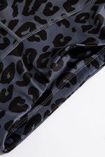 Load image into Gallery viewer, Leopard Cutout Sports Bra and Leggings Set
