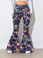 Load image into Gallery viewer, Floral High Waist Flare Leg Pants
