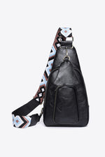 Load image into Gallery viewer, Structured Faux Leather Sling Shoulder Bag

