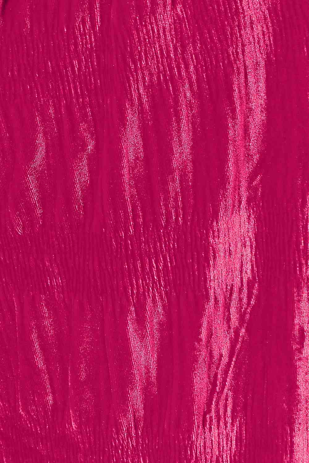 High Waist Tiered Shirred Velvet Wide Leg Pants