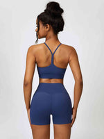 Load image into Gallery viewer, Sport Bra and Wide Waistband Shorts Set

