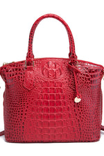 Load image into Gallery viewer, Croc-Effect Structured PU Leather Handbag
