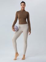 Load image into Gallery viewer, Mock Neck Zip Up Active Outerwear
