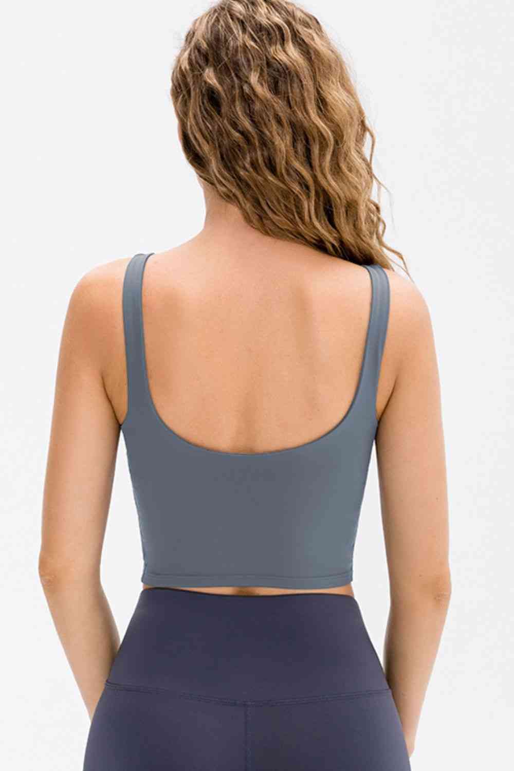V-Neck Cropped Active Tank Top