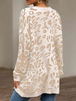 Load image into Gallery viewer, Leopard Round Neck Tunic Sweater

