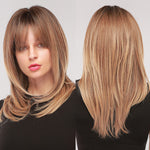 Load image into Gallery viewer, Medium Length Synthetic Wig
