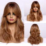 Load image into Gallery viewer, Medium Length Synthetic Wig

