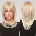 Load image into Gallery viewer, Medium Length Synthetic Wig
