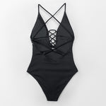 Load image into Gallery viewer, Solid One-piece Swimsuit
