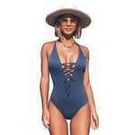 Load image into Gallery viewer, Solid One-piece Swimsuit
