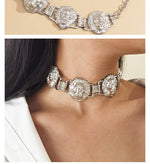 Load image into Gallery viewer, Lion Heads Choker Necklace
