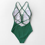 Load image into Gallery viewer, Solid One-piece Swimsuit
