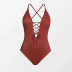 Load image into Gallery viewer, Solid One-piece Swimsuit
