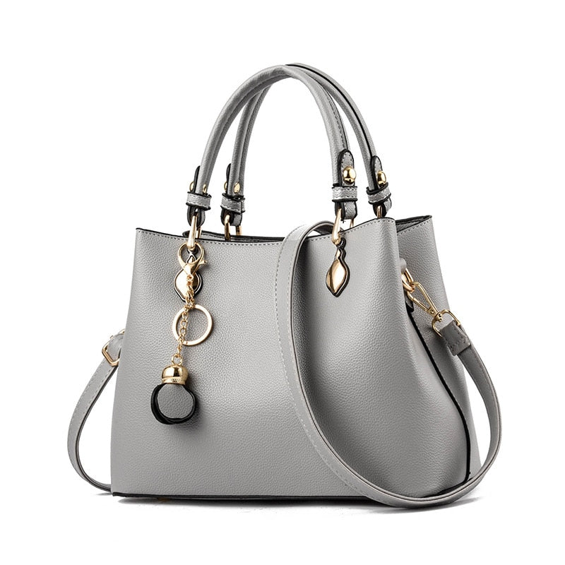 Large Capacity Structured Shoulder Bag — Convertible Crossbody
