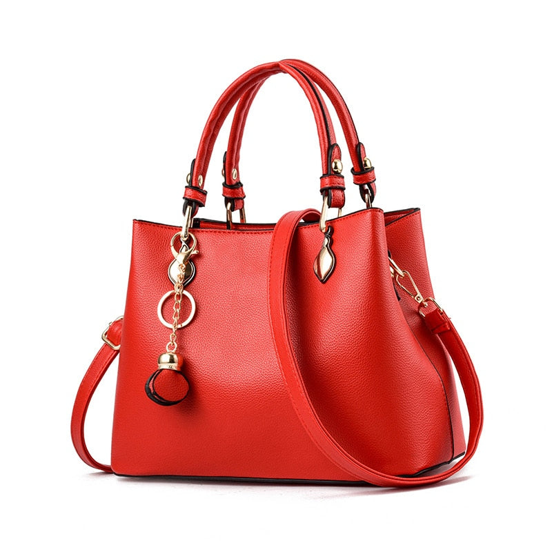 Large Capacity Structured Shoulder Bag — Convertible Crossbody