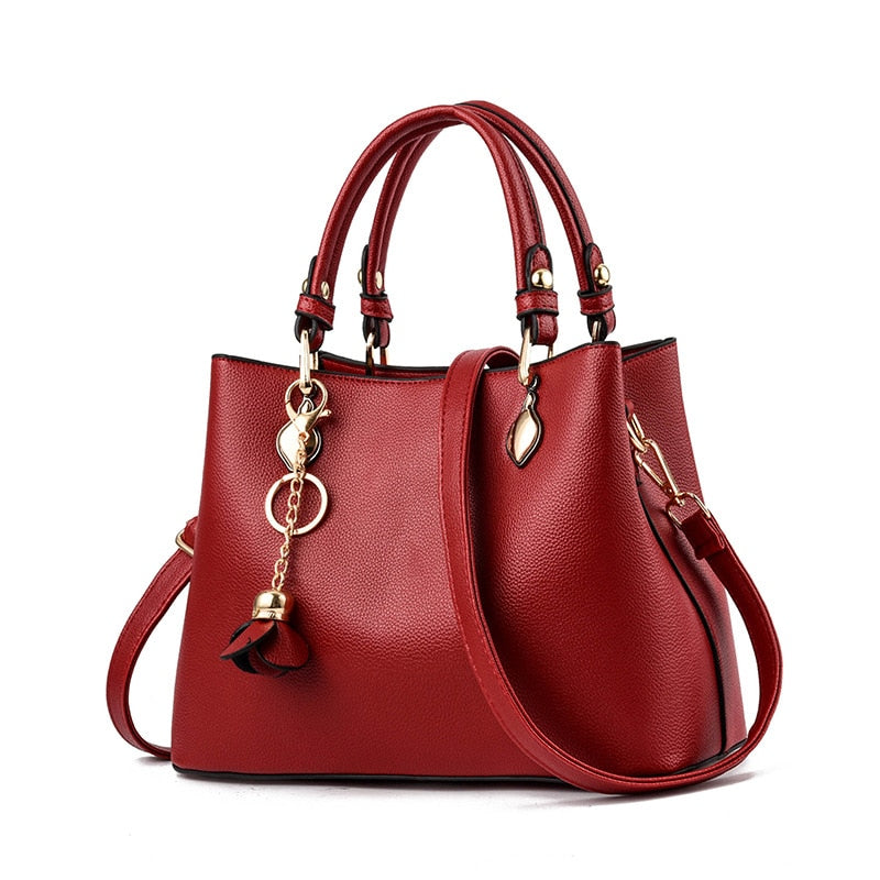 Large Capacity Structured Shoulder Bag — Convertible Crossbody