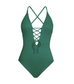 Load image into Gallery viewer, Solid One-piece Swimsuit
