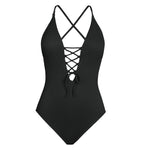 Load image into Gallery viewer, Solid One-piece Swimsuit
