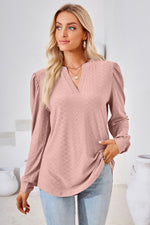 Load image into Gallery viewer, V-Neck Puff Sleeve Blouse
