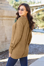 Load image into Gallery viewer, Ribbed Round Neck Long Sleeve Knit Top

