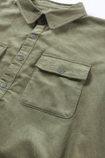 Load image into Gallery viewer, Plus Size Collared Neck Button-Down Shirt Dress
