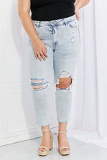 Load image into Gallery viewer, Distressed Cropped Jeans Pants
