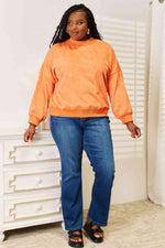 Load image into Gallery viewer, Round Neck Dropped Shoulder Sweatshirt
