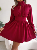 Load image into Gallery viewer, Turtleneck Mini Dress
