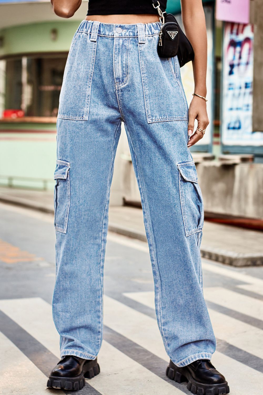 Loose Fit Long cargo jeans