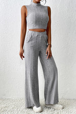 Load image into Gallery viewer, Mock Neck Tank and Pants Set
