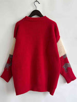Load image into Gallery viewer, Sequin Christmas Tree &amp; Reindeer Round Neck Sweater
