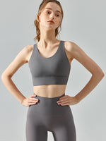 Load image into Gallery viewer, Round Neck Racerback Active Bra

