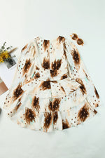 Load image into Gallery viewer, Printed Surplice Neck Layered Dress
