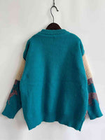 Load image into Gallery viewer, Sequin Christmas Tree &amp; Reindeer Round Neck Sweater
